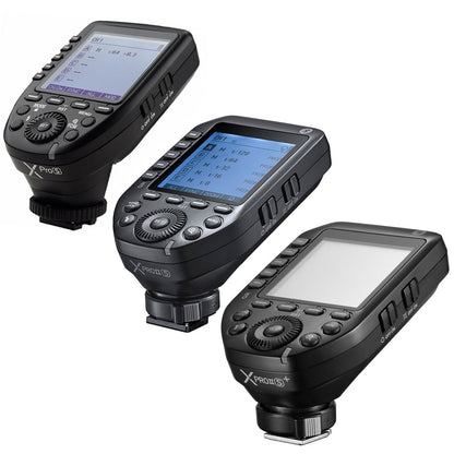 Godox XPRO-S XPROII-S XPROII-S+ TTL 2.4Ghz Wireless Flash Trigger Transmitter with Autoflash and Max 328ft Range, Sekonic L-858 & TCM Function, Mobile App Control and Multi ID Access Settings for DSLR and Mirrorless Camera | JG Superstore