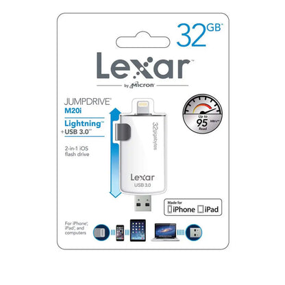 Lexar LJDM20I-32GBBANZ Jump Drive M20i USB 3.0 32GB Flash Drive