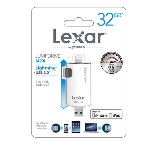 Lexar LJDM20I-32GBBANZ Jump Drive M20i USB 3.0 32GB Flash Drive