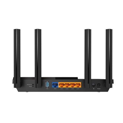 TP-Link Archer AX55 AX3000 Dual Band Gigabit Wi-Fi 6 Router OFDMA High-Speed 2402 Mbps 5GHz /  574 Mbps 2.4GHz with OneMesh Support, HomeSheild, Quad-Core CPU, 512MB RAM, USB 3.0 and Gigabit Ports WIFI TP LINK TPLINK