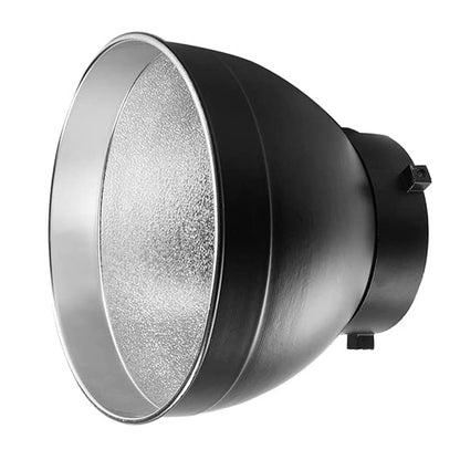 Godox 6" 5.5" 5.4" Standard Dome Reflector for ML60 AD300 LED Lights and AD600B AD600BM Flash Heads with 15° 60° Faceted Silver Interior for Lighting and Studio Equipment | RFT-1 RFT-22 RFT-23