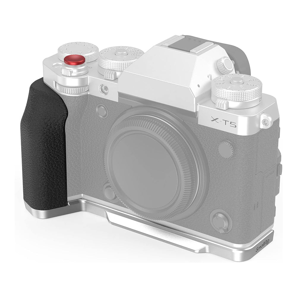 SmallRig L-Shape Bracket for FUJIFILM X-T5 Camera with Silicone Grip - Arca-Type Baseplate, Shutter Button, Lightweight & Compact Design, Unobstructed Access to Ports, Buttons & Flip Screen, Multiple Mounting Options | 4260 4136