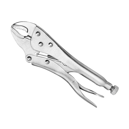 [CLEARANCE] INGCO 10" Curved Jaw Locking Plier Vise Grip Carbon Steel | HCJLW0210