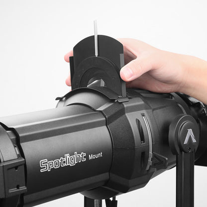 Aputure 19 / 26 / 36 Degrees Spotlight Mount Set Bowens Mount for Light Storm LC 120D / 120D II, 300D / 300D II Studio Lights with B-Size Gobo Sets with Holder and Gel Frame for Lighting Production Equipment