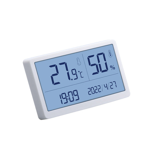 Benetech Digital Wall Humidity and Temperature Meter Indoor Hygrometer Thermometer with LCD Display, Year/Month/Day Date & 12/24-Hour Clock System | GM1371 GM1372