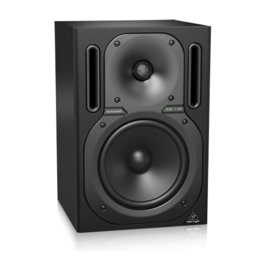 Behringer Truth B2030A High-Resolution Active 2-Way 150W Powered Reference Studio Monitor with 6.75 Inches Woofer Bass Speaker, 3/4 Inches Tweeter, Two Built-in Power Amplifiers, 50Hz to 21kHz Frequency Range, Magnetically Shielded