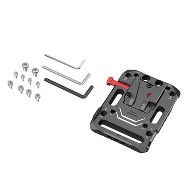 SmallRig V Mount Battery Plate with M4 and M3 Countersinks, ARRI 3/8"-16 Threaded holes, 1/4-20" M4 Screw with Anti-Twist Design for Cameras V Mount Batteries & Blackmagic URSA Mini 2988