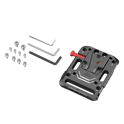 SmallRig V Mount Battery Plate with M4 and M3 Countersinks, ARRI 3/8"-16 Threaded holes, 1/4-20" M4 Screw with Anti-Twist Design for Cameras V Mount Batteries & Blackmagic URSA Mini 2988