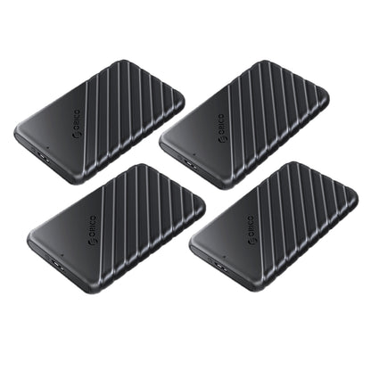 ORICO 4pcs 2.5" SATA 3.0 HDD / SSD Exterl Enclosure USB 3.0 Micro-B with Max 5Gbps Transfer Rate, 6TB Memory Storage Capacity, 10 Mins Auto Sleep Mode and Plug & Play for Windows Mac Linux | 25PW1-U3-4