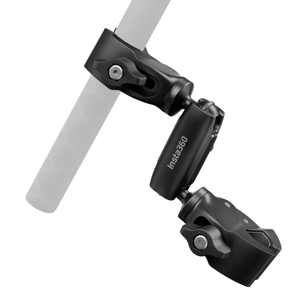 Insta360 Motorcycle Selfie Stick Support Clamp with Adjustable Dual Ball Head for Third-Person Shots | CINSBAVF