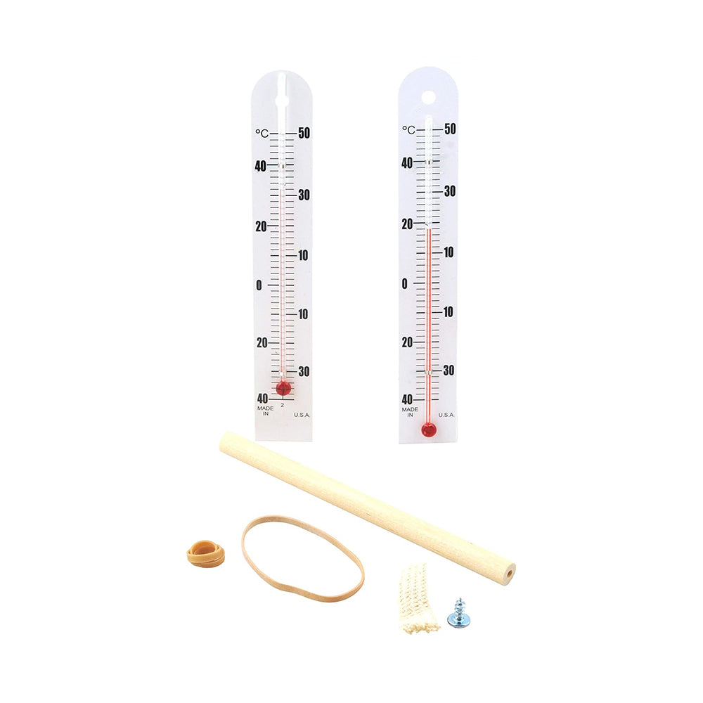 Eisco Sling Psychrometer Kit Relative Humidity and Dew Point Meter Hands-On Weather Tester