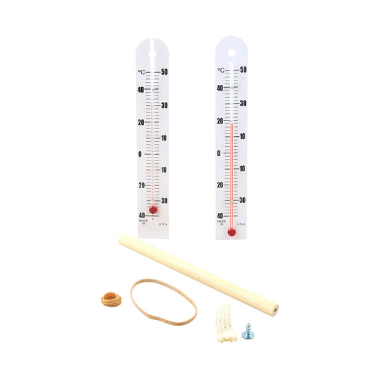 Eisco Sling Psychrometer Kit Relative Humidity and Dew Point Meter Hands-On Weather Tester