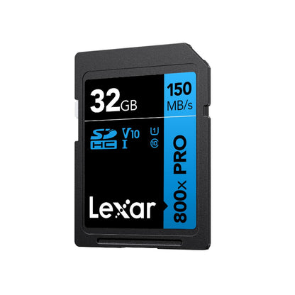 Lexar BLUE Series High-Performance 800X SDHC / SDXC 32GB 64GB 128GB UHS-I Class 10 SD Card with 120 MB/S Read Speed LEXAR LSD0800P032G-BNNNG, LSD0800P064G-BNNNG, LSD0800P128G-BNNNG