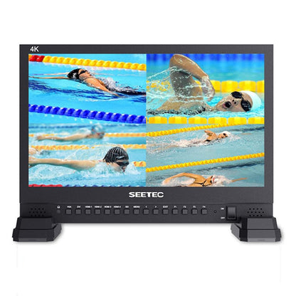 [CLEARANCE] Feelworld SEETEC 4K UHD 15" LCD Multi Camera Studio Director Broadcast Monitor with Quad View Display Video Source, SDI, HDMI, DVI, VGA Ports and L/R Audio Input for Live Streaming and Broadcasting