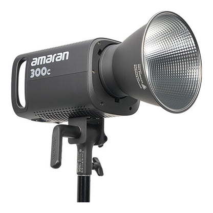 Aputure Amaran 300c / 150c RGB LED Monolight with Fully Tunable CCT 2500-7500K, 9 Preset Special Effects, Bowens S Mount Hyper Reflector Accessory and Bluetooth Wireless Control for Photography and Live Streaming - Gray | Deep Gray | White