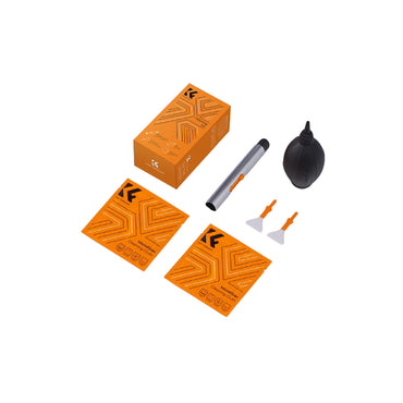 [CLEARANCE] K&F Concept 6-in-1 Camera Cleaning Kit for Canon Nikon with 2pcs Full Frame Cleaning Wand, 2pcs Microfiber Cleaning Cloth, 2pcs Vacuum Cleaning Cloth, Replaceable Lens Pen, and Air Blower Blaster | SKU-2011
