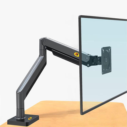 North Bayou G45 Full Swivel Desktop 22-40" Monitor Arm Stand w/ Gas Spring, C-Clamp & Grommet Mount
