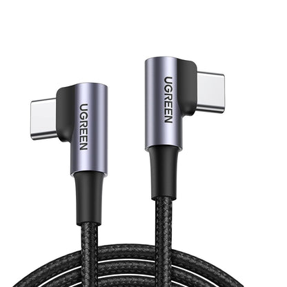 UGREEN PD60W 3A USB-C to USB-C 90° Angled Fast Charging & Data Sync Type C Charger Cable for iPhone 16/15 Pro Max, MacBook Pro/Air, iPad Pro/Mini, SAMSUNG Galaxy S24 S23 Ultra - Smartphones, Tablets & Laptops | US323