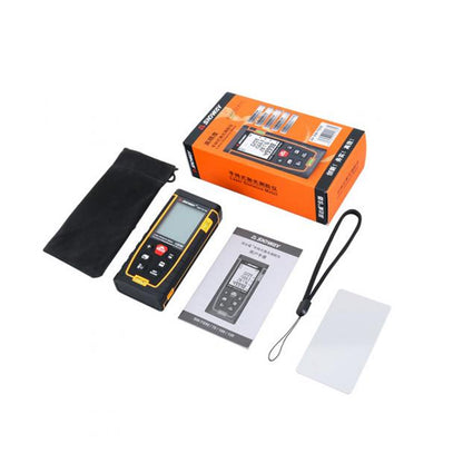 Sndway SW-TG50 Laser Rangefinder 165ft/50m Precise Digital Distance Meter with 4-Line Segment LCD Display, Non-Beam Hazard Class 2 Laser, IP54 Rating Water-Resistant | Measuring Tool