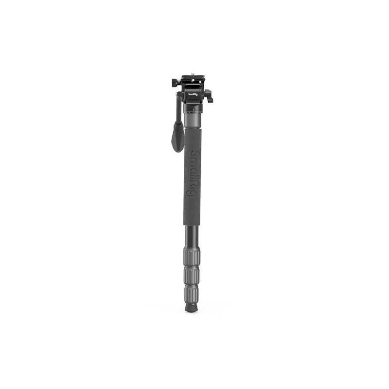 SmallRig CT180 4-Section Video Tripod with Mini Fuild Head and Detachable Monopod, 71" Max Height and Quick Release Arca Level, 15Kg Max Payload and Friction Knobs for Photography ,Videographers, and Digital SLR Cameras | 3760B