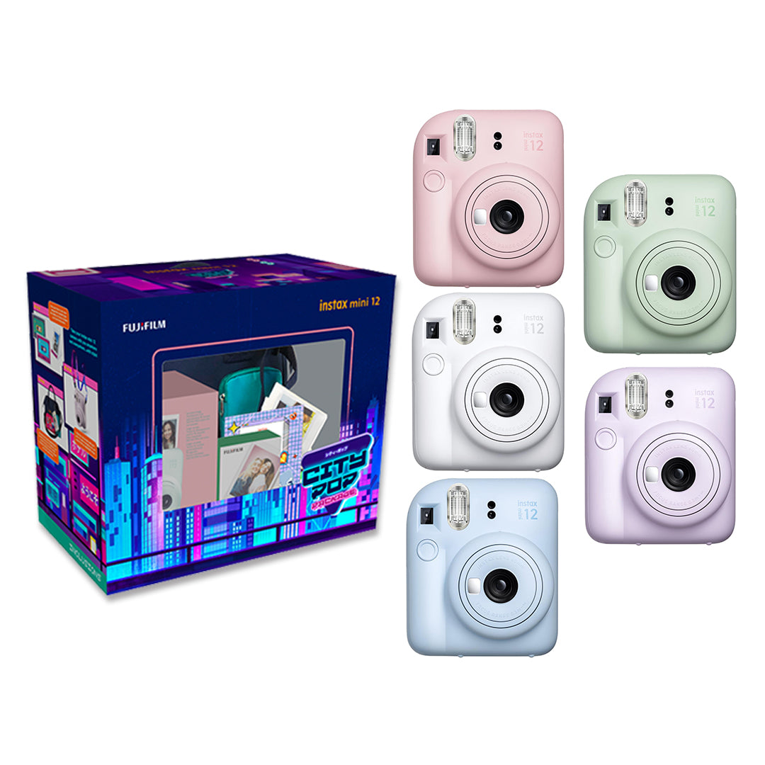 Fujifilm Instax Mini 12 CITY POP Edition Package Instant Camera