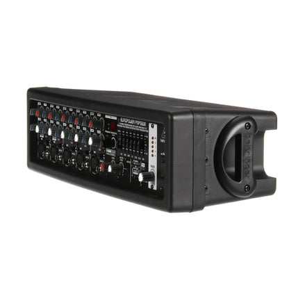 [CLEARANCE] Behringer EuroPower PMP550M 500W 5-Channel Powered Mixer with Klark Teknik Multi-FX Processor, FBQ Feedback Detection System, & Wireless Option, 25 Presets Reverb, Chorus, Flanger, Delay, Pitch Shifter, 5 Mic/Line, TRS/Aux Input