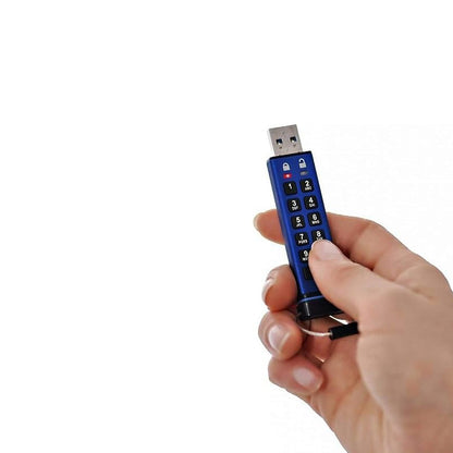 datAshur iStorage PRO32GB | 64GB |128GB 256-bit AES Encrypted USB 3.2 Flash Drive with Password Protection, PIN-Protected with Alphanumeric Keypad, 169 MB/s Max. Read Speed, 135 MB/s Max, Write Speed | IS-FL-DA3-256