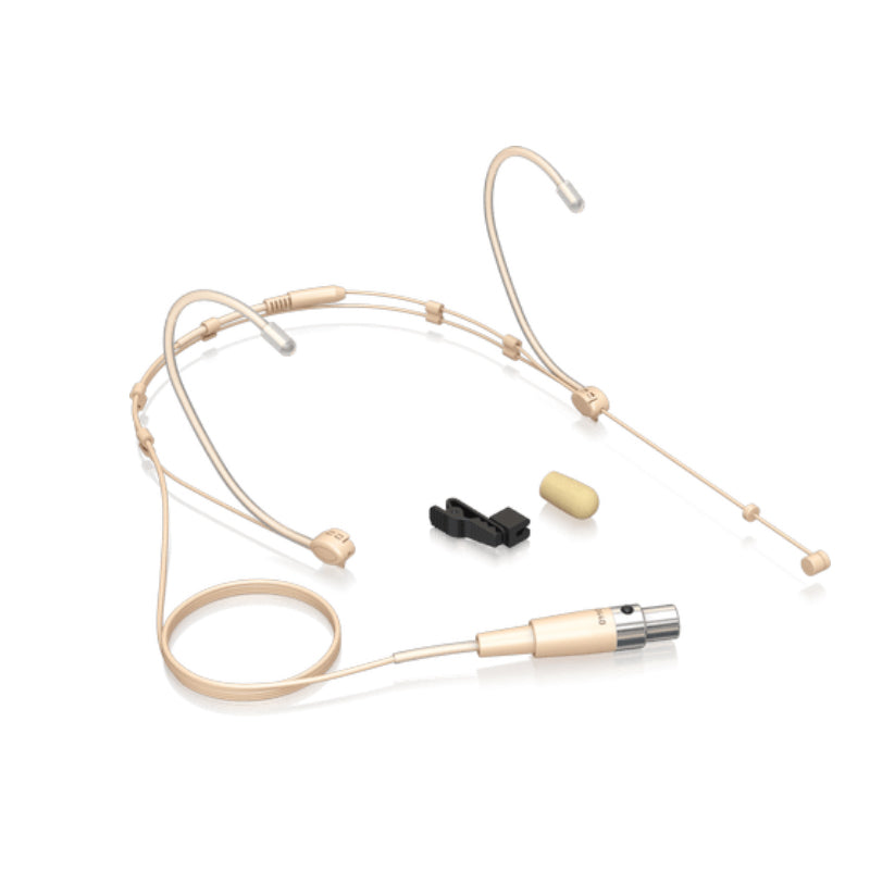 Behringer BD440 Premium Headworn Cardioid Condenser Microphone (Beige) with 1.2m Cable, Mini 3-Pin XLR Connector, 80Hz to 16kHz Frequency Response for Broadcast, Fitness, Active, Vocals, Presenter