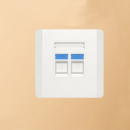 [CLEARANCE] UGREEN Dual Port Network and Telephone Wall Plate LAN / RJ45 / RJ11 Female to Female Keystone Wall Coupler Plate | 80182