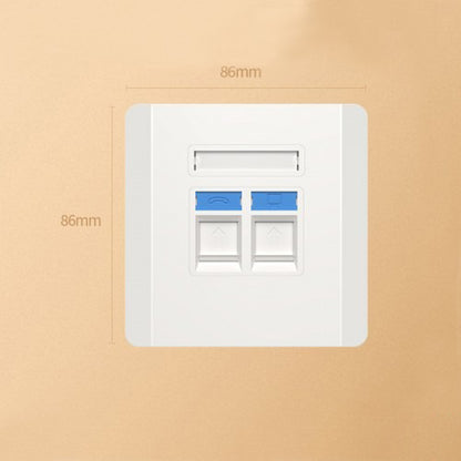 [CLEARANCE] UGREEN Dual Port Network and Telephone Wall Plate LAN / RJ45 / RJ11 Female to Female Keystone Wall Coupler Plate | 80182