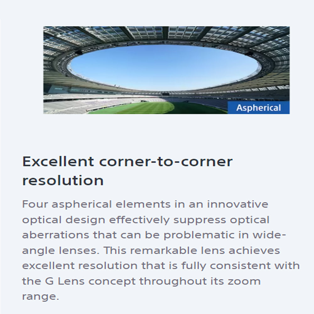 Sony FE 12-24mm f/4 G Ultra-wide-angle Zoom Lens with Full-Frame Sensor Format for E-Mount Mirrorless Digital Camera | SEL1224G