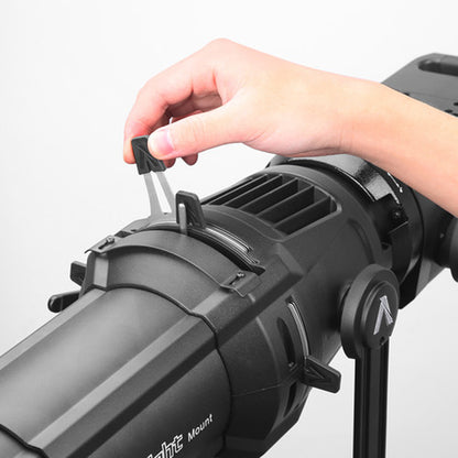 Aputure 19 / 26 / 36 Degrees Spotlight Mount Set Bowens Mount for Light Storm LC 120D / 120D II, 300D / 300D II Studio Lights with B-Size Gobo Sets with Holder and Gel Frame for Lighting Production Equipment