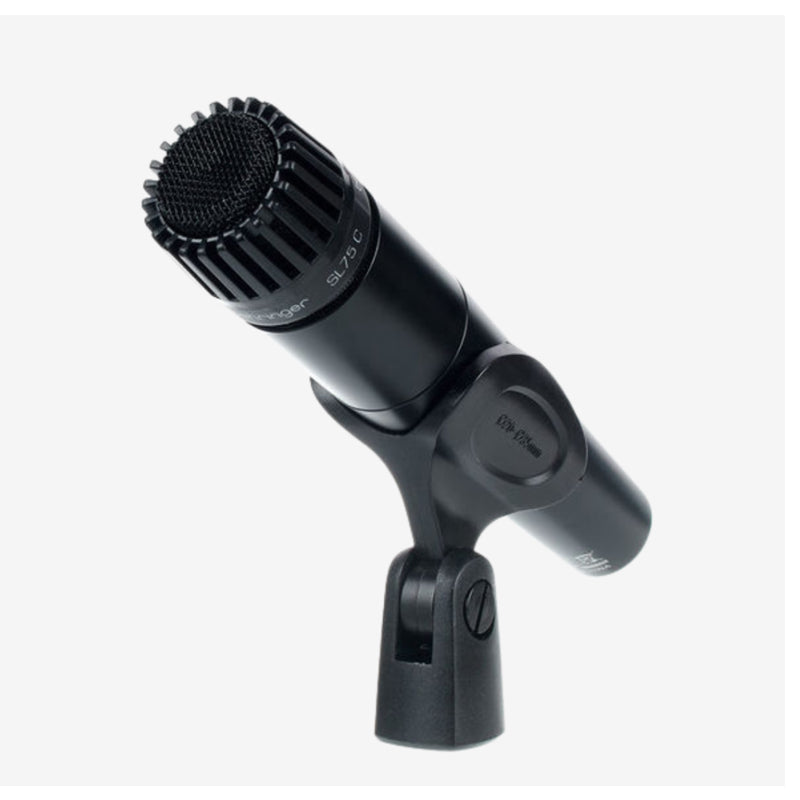 Behringer SL 75C Dynamic Cardioid Microphone with Integrated Spherical Wind & Pop Noise Filter, Mute & Voice Activated Recording Function, Shock Stand Mount Included, 3-Pin XLR Connector, 40Hz to 15kHz Frequency Response