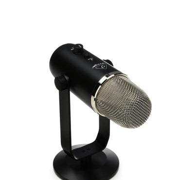 [CLEARANCE] Behringer BIGFOOT All-In-One USB Studio Condenser Microphone with 4 Pickup Modes, Onboard Headphone Amplifier 3.5mm TRS Output Jack, Onboard Monitoring & Control, 20Hz–20kHz (-10dB) Frequency Range, USB mini-B