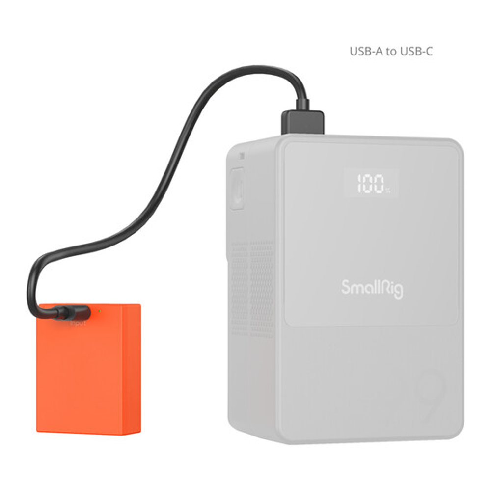 SmallRig NP-W126S Rechargeable Lithium-Ion Battery Pack 1050mAh 8.4V with USB Type-C Charging Cable for Selected Fujifilm Mirroless Cameras | Blue / Orange | 5062 5088
