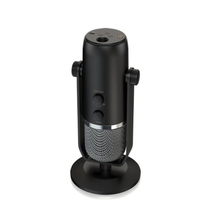 Behringer BIGFOOT All-In-One USB Studio Condenser Microphone with 4 Pickup Modes, Onboard Headphone Amplifier 3.5mm TRS Output Jack, Onboard Monitoring & Control, 20Hz–20kHz (-10dB) Frequency Range, USB mini-B