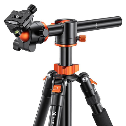 K&F Concept KF09 Series 2-in-1 Aluminum Multifunctional Camera Tripod Monopod Detachable 67"/1.7m Transverse Center with Inverted & Overhead Shooting, 10kg Load, Twist Lock, 28mm Metal Ball Head for DSLR Canon Nikon Sony | KF09-085V1