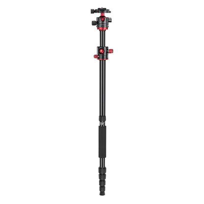 K&F Concept KF09 Series 2-in-1 Aluminum Multifunctional Camera Tripod Monopod Detachable 67 inches/1.7m Transverse Center with Inverted & Overhead Shooting, 12kg Load, Twist Lock, 32mm Metal Ball Head for DSLR Canon Nikon Sony | KF09-085V
