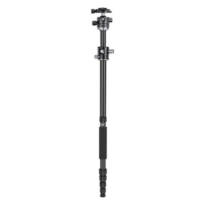 K&F Concept KF09 Series 2-in-1 Aluminum Multifunctional Camera Tripod Monopod Detachable 67 inches/1.7m Transverse Center with Inverted & Overhead Shooting, 12kg Load, Twist Lock, 32mm Metal Ball Head for DSLR Canon Nikon Sony | KF09-085V