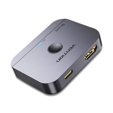 Vention Bi-Directional 8K 60Hz HDMI USB-C Switcher Splitter 2 in 1 out / 1 in 2 out with One Button Switching, Support 3D, Dynamic HDR, Up to 120Hz Refresh Rate, and 48Gbps Data High Speed for TV, Monitor, Projector | AKPH0