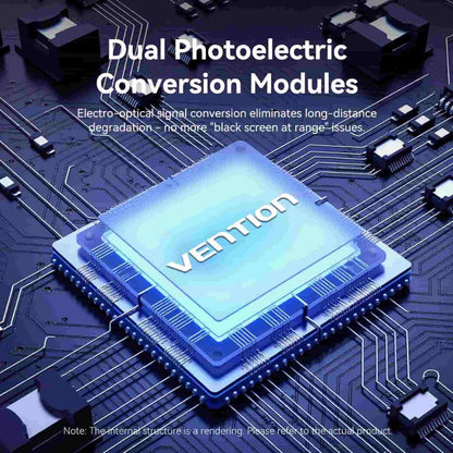 Vention 4K/60Hz UHD Detachable HDMI + Micro-HDMI Male to HDMI Fiber Optic Cable with High-Speed Transmission, Gold-Plated Connectors, Zinc Alloy Casing and PVC Sleeve for PC Desktop Computer, Laptop, Monitor, TV, Projector