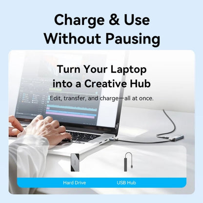 Vention USB-A 3.2 Gen 2 Female to USB C Male Adapter with 100W PD Fast Charging, 10Gbps High-Speed Data Transfer, Aluminum Alloy Shell and PVC Jacket for Smartphone, Laptop, Tablet - Windows, macOS, Linux & Android