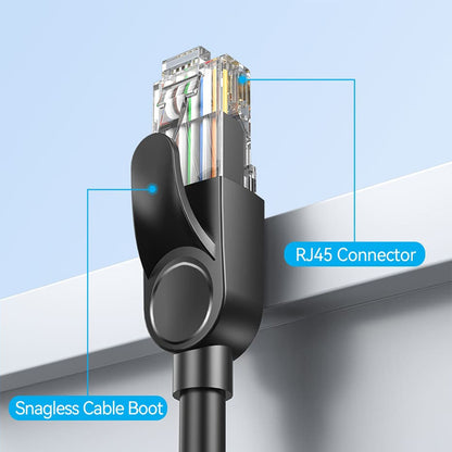 [CLEARANCE] Vention Cat6A UTP Patch Ethernet LAN Cable Gray with 1000Mbps Data High Speed, Sgless Cable, Gold-Plated Pins RJ45 for Internet, PC, Laptop, TV, Printer, Switch (15m / 20m / 25m / 30m / 35m / 40m / 50m) | IBNB Series