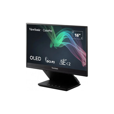 [CLEARANCE] ViewSonic VP16-OLED 15.5" FHD 60Hz Portable Display Monitor with USB-C, Micro-HDMI, 3.5mm Audio Jack, USB-C 40W PD Ports for Laptop, Camera, Camcorder, Portable Gaming Console, MacBook, etc. - Supports Windows & macOS