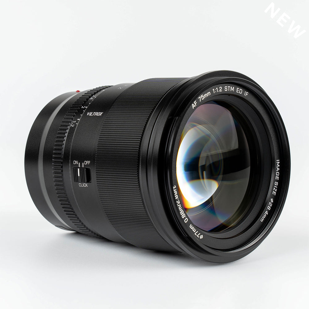 Viltrox AF 75mm f/1.2 E Telephoto Prime Lens with APS-C Format, STM Autofocus Motor and AF/MF Switch for Sony E-Mount Mirrorless Cameras