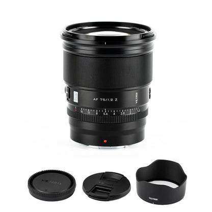 [CLEARANCE] Viltrox AF 75mm f/1.2 Z Telephoto Prime Lens with APS-C Format, STM Autofocus Motor and AF/MF Switch for Nikon Z-Mount Mirrorless Cameras