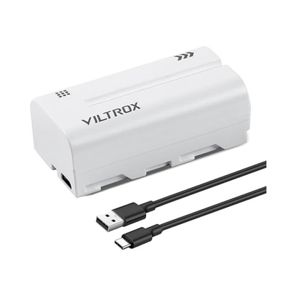 Viltrox L-Series NP-F550/F750/F970 Li-ion Battery 2200mAh–6600mAh, Built-in Type-C Input, Replacement for Sony NP-F550 F570 F750 F770 F950 F960 F970, Compatible with Monitors, LED Lights, Video Lights and Ring Lights