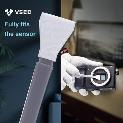 VSGO VS-S02-E 12pcs 16mm APS-C Sensor Microfiber Cleaning Swab for DSLR Digital Cameras
