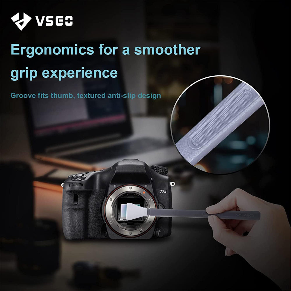 VSGO VS-S02-E 12pcs 16mm APS-C Sensor Microfiber Cleaning Swab for DSLR Digital Cameras