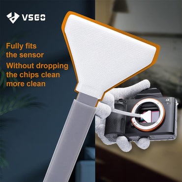 VSGO VS-S03-E Full Frame Camera Sensor Cleaning Kit with 10pcs Microfiber Cleaning Swab and Solution
